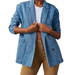 Dames Denimjacke Casual Stijl