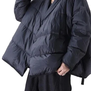 Heren Donsjack Casual Oversized met Opstaande Kraag
