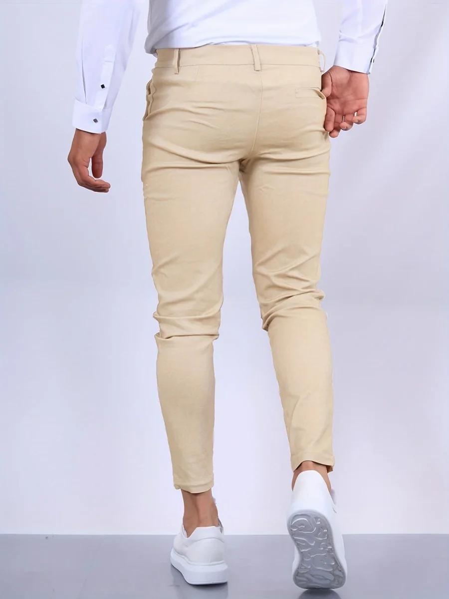 Heren Slim Fit Broek Modern Design - Afbeelding 5