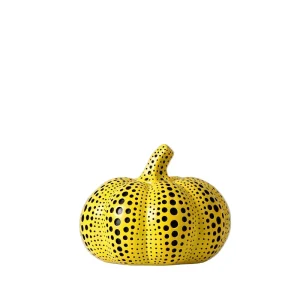 Moderne Pompoen Sculptuur Polkadot In Kusama-Stijl