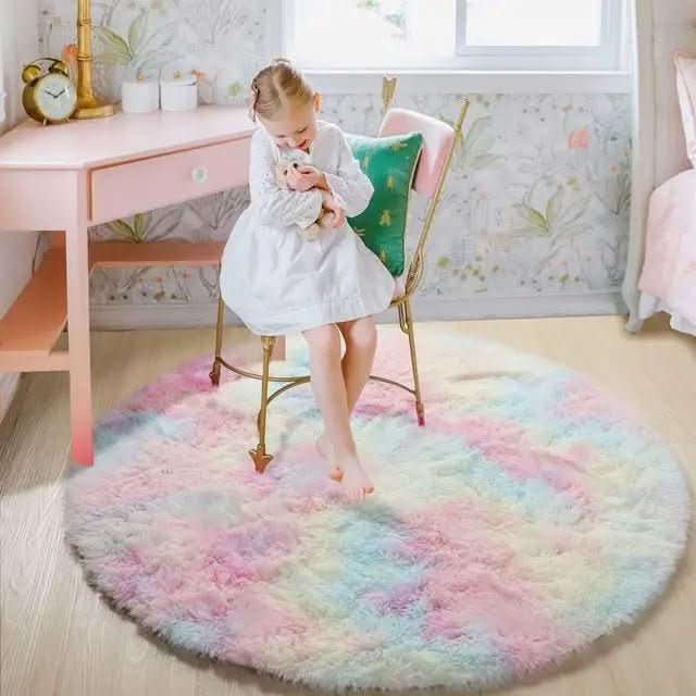 Rond Vloerkleed Luxe Zacht voor Woon- en Slaapkamer - Afbeelding 4