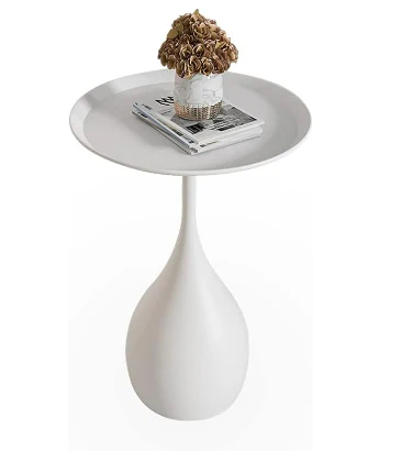 Ronde Bijzettafel Metalen Onderstel Modern Design - Afbeelding 4
